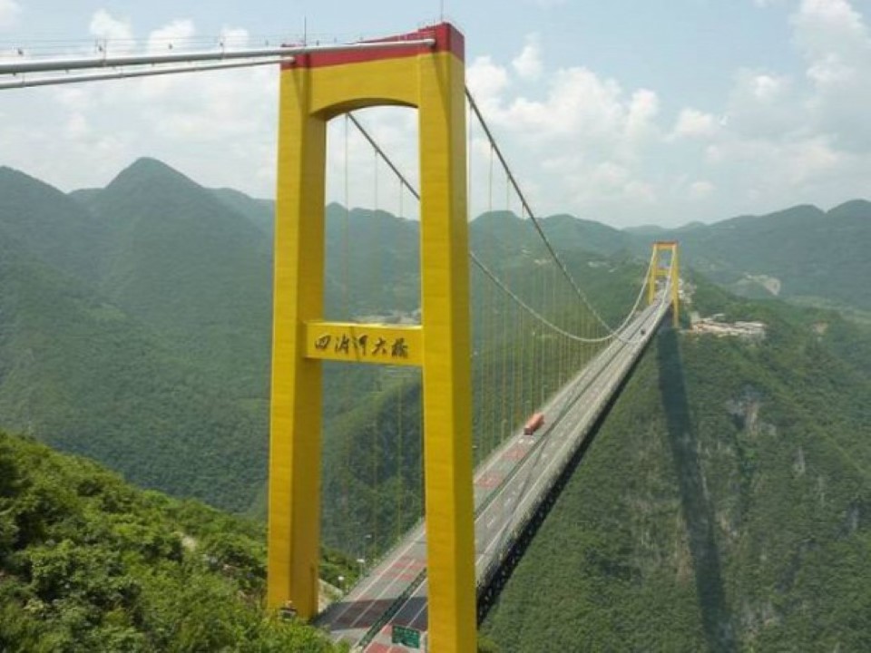 Sidu-folyó hídja, Hupej, Yesanguan, Kína (Custom)